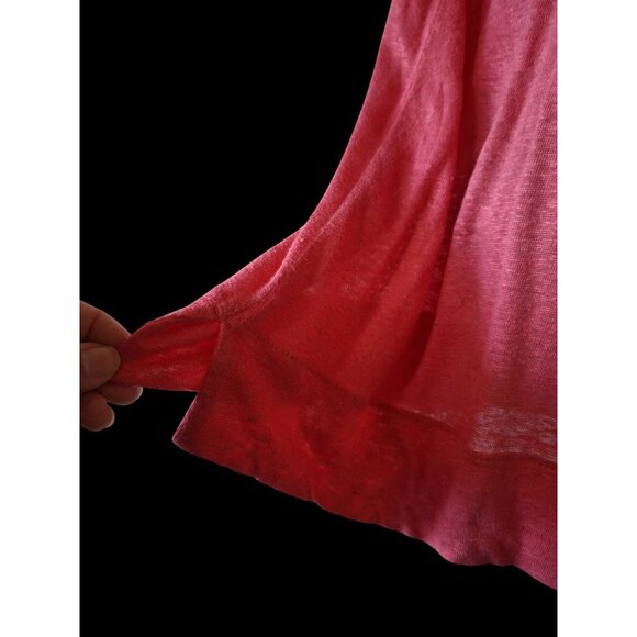 J. Jill Womens Sleeveless Lightweight Red Linen Tank Top Size M - Picture 2 of 9